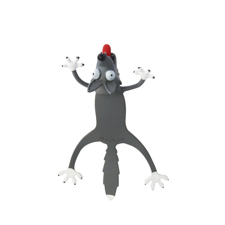 3D Lesezeichen: Lustige Tiere & Cartoon Figuren – Dein Buch wird lebendig!